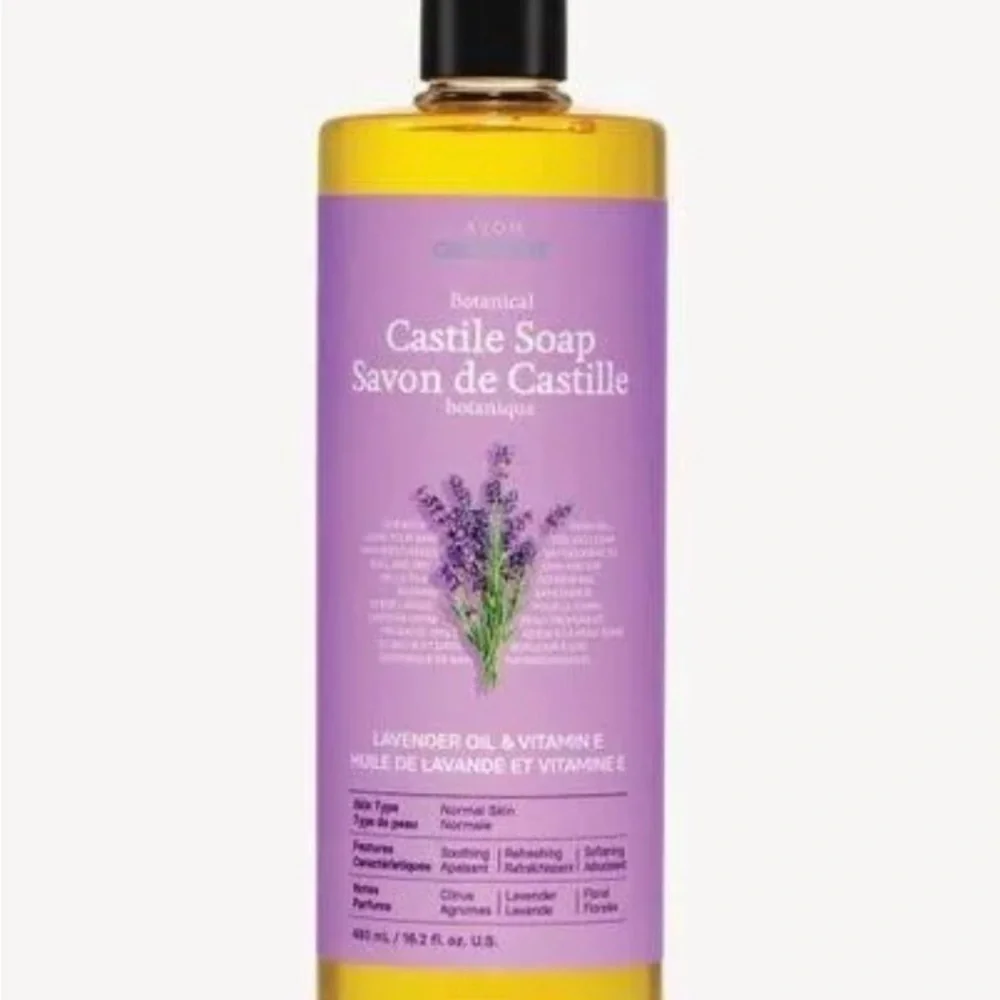 NIB Avon Botanical Castile Soap - Lavender Oil & Vitamin E 16.2 fl. oz.